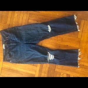Madewell size 32 11” high riser crop flare